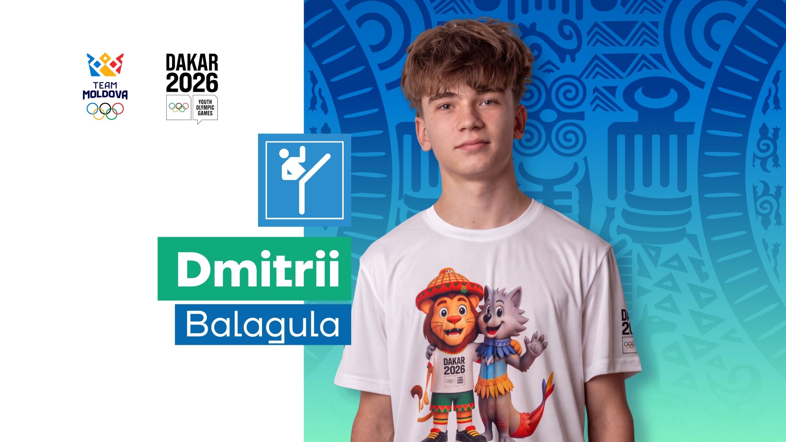 Dmitrii Balagula, taekwondo – Team Moldova, Dakar 2026