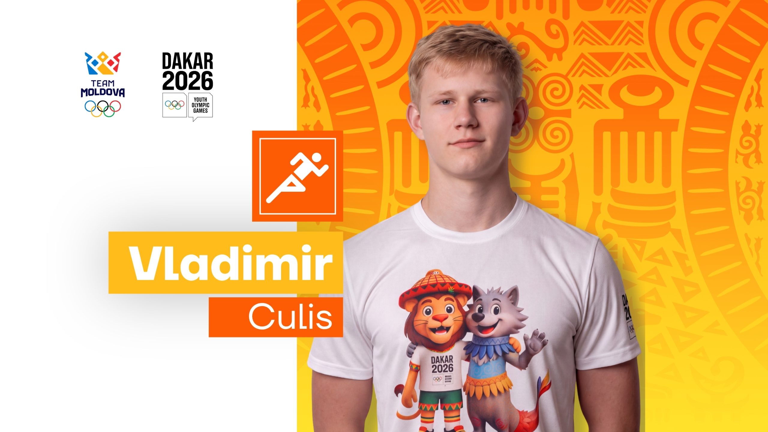 Vladimir Culis, atletism – Team Moldova, Dakar 2026