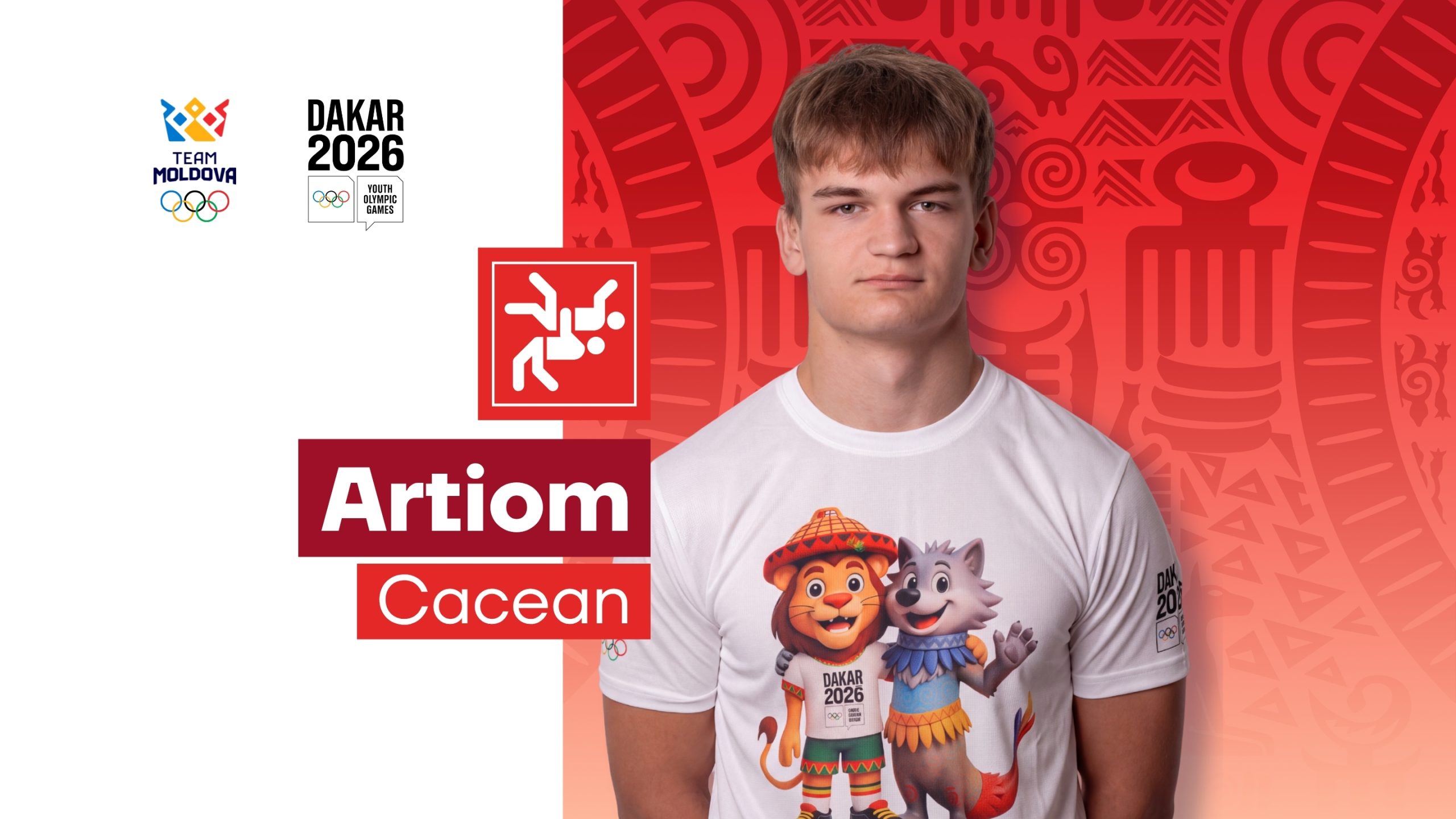 Artiom Cacean, lupte – Team Moldova, Dakar 2026