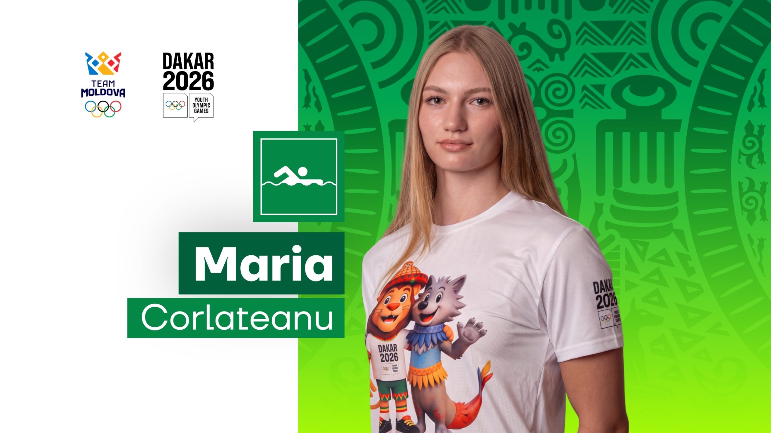 Maria Corlateanu, înot – Team Moldova, Dakar 2026