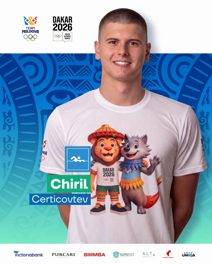 Chiril Certicovtev, înot – Team Moldova, Dakar 2026